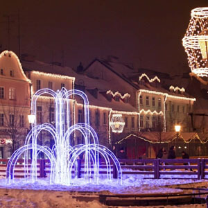 Iluminacja świąteczna miasta