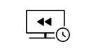 Ikona cofania na telewizorze